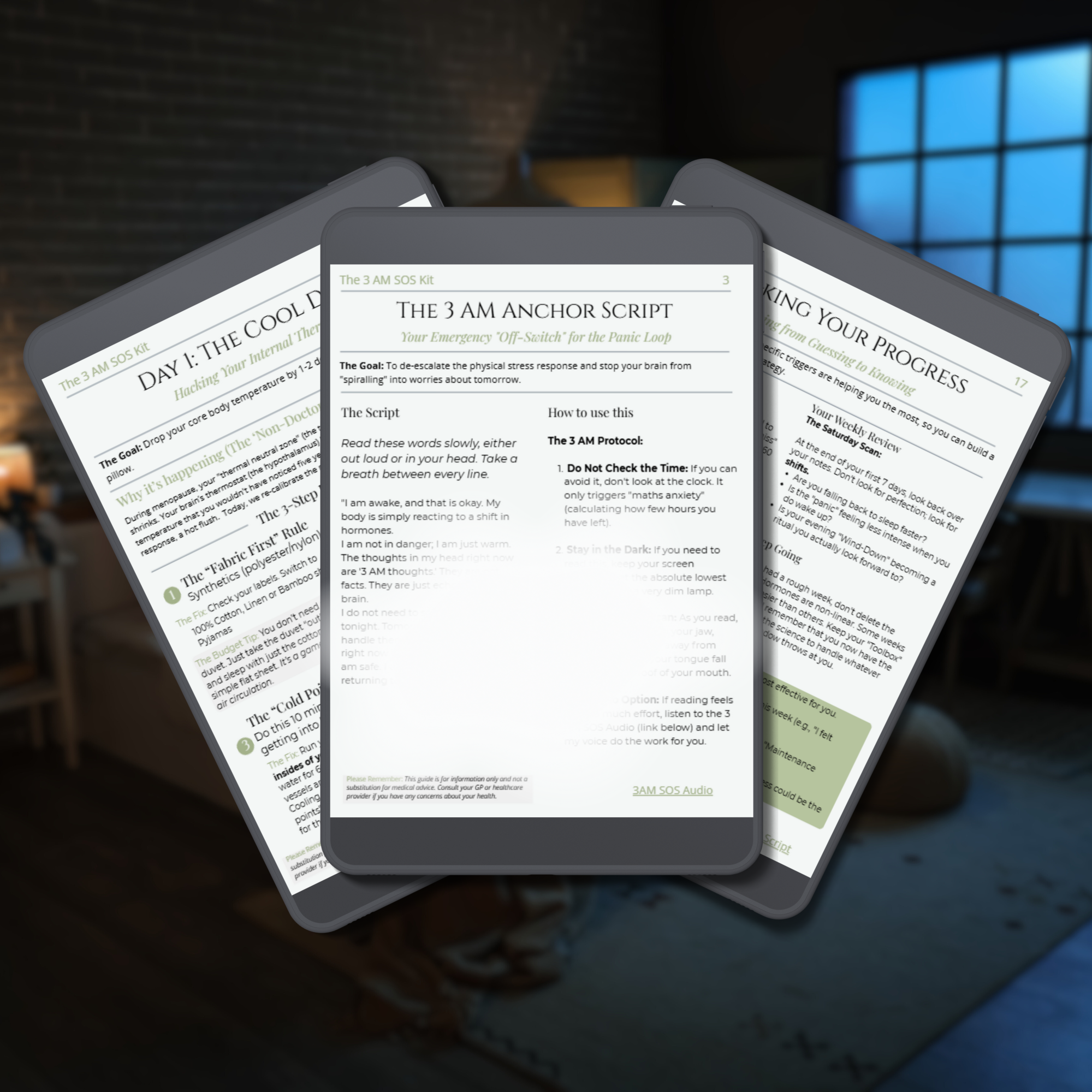 The 3 AM SOS Kit | 7-Day Menopause Sleep Reset & Audio Guide
