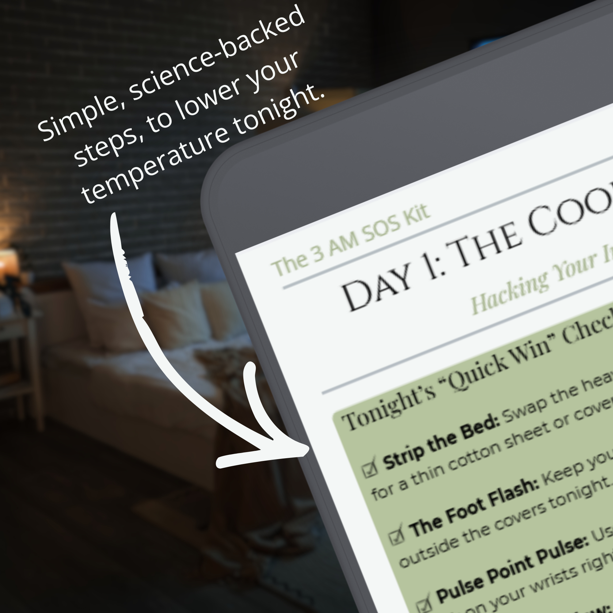 The 3 AM SOS Kit | 7-Day Menopause Sleep Reset & Audio Guide